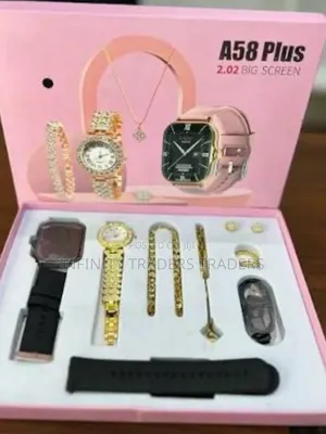 A58 Plus Smart Watch Plus Bracelet Combo Set