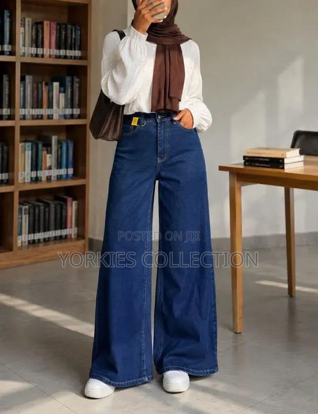 High-Waisted Wide-Leg Jeans.