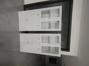Office Cabinet;Durable White Glass Door Filing Cabinet – Lockable