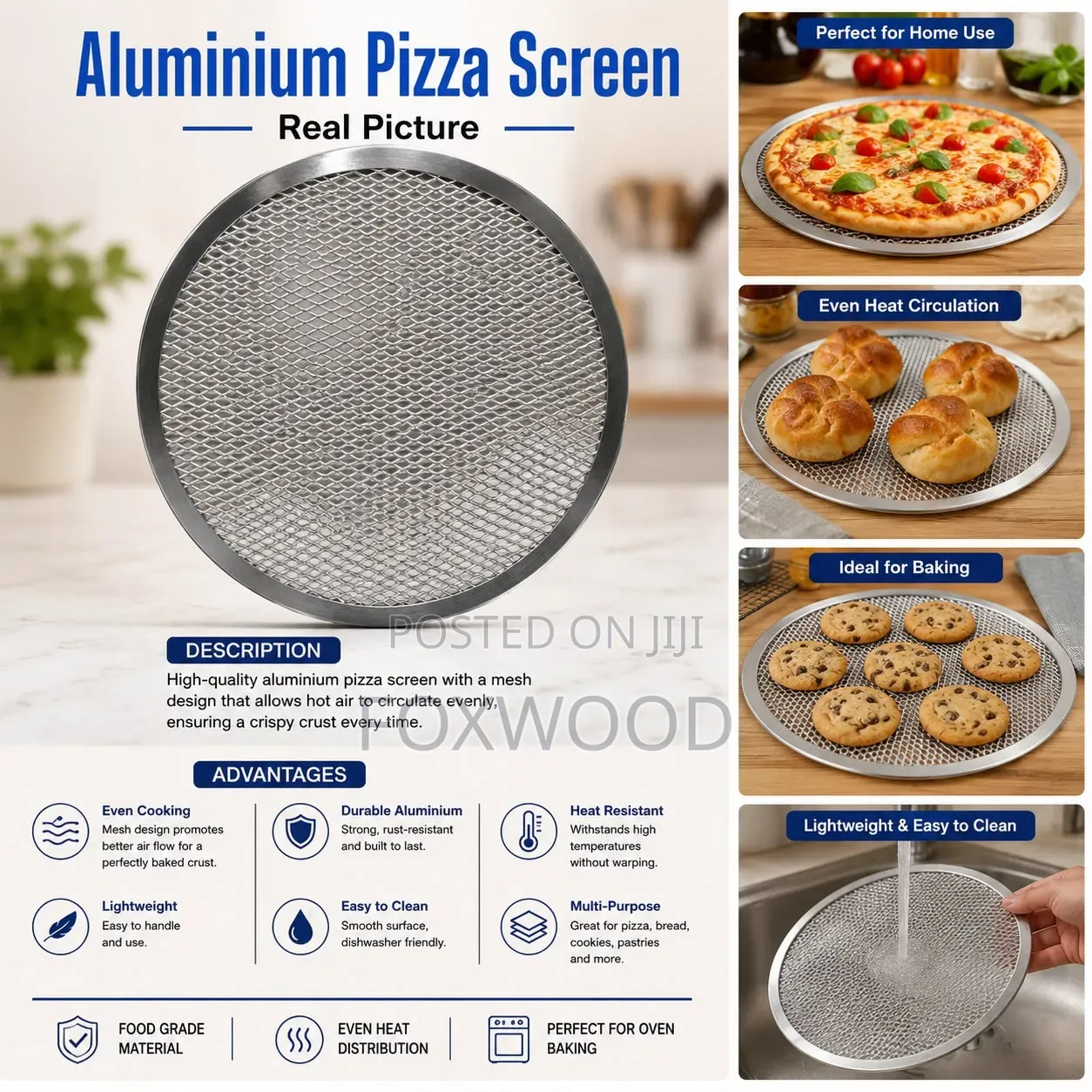Aluminium Pizza Screen Size 10"