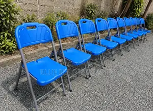 Foldable Chair;Blue Plastic Folding Chairs – Portable