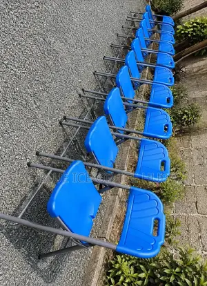 Foldable Chair;Blue Plastic Folding Chairs – Portable