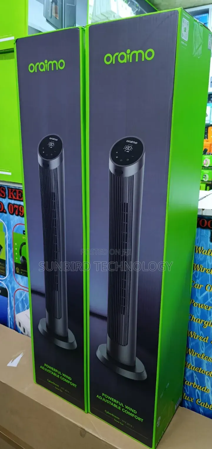 Oraimo 40 Inches Long Height Cyberstorm Tower Fan Otf-201a.