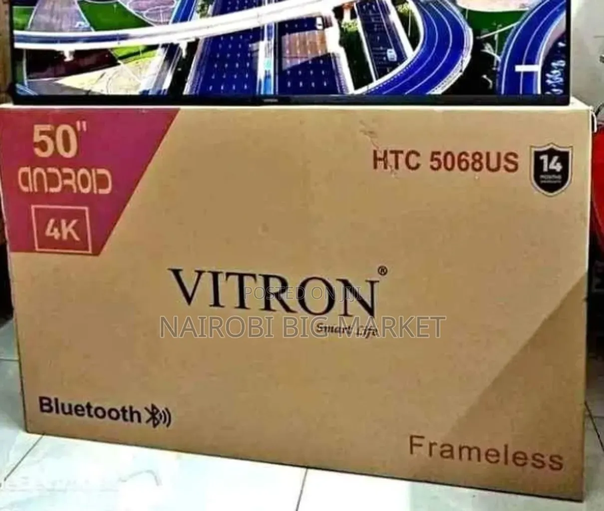 Vitron 50 Inch 4 K Television With Dual Built in Wifi