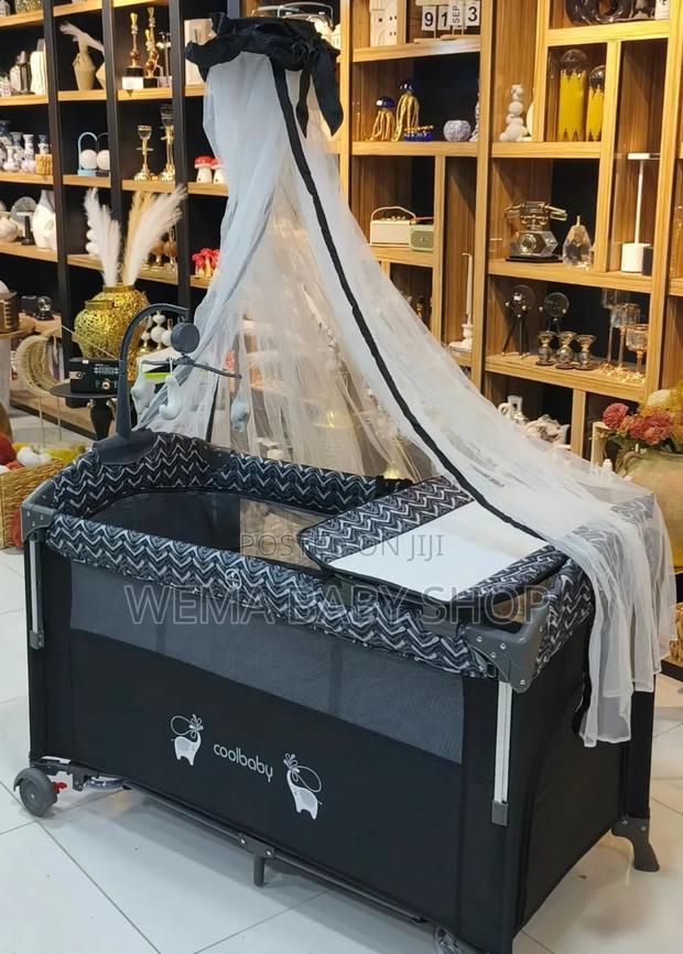 Foldable/Portable Baby Co-Sleeper/Playpen With Rocking System - main view