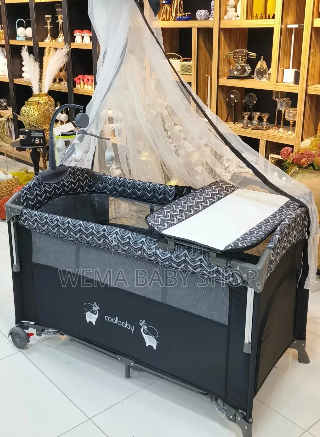 Foldable/Portable Baby Co-Sleeper/Playpen With Rocking System