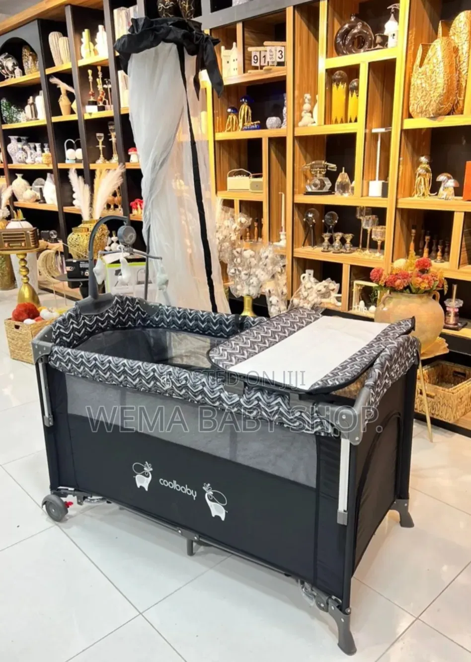 Foldable/Portable Baby Co-Sleeper/Playpen With Rocking System