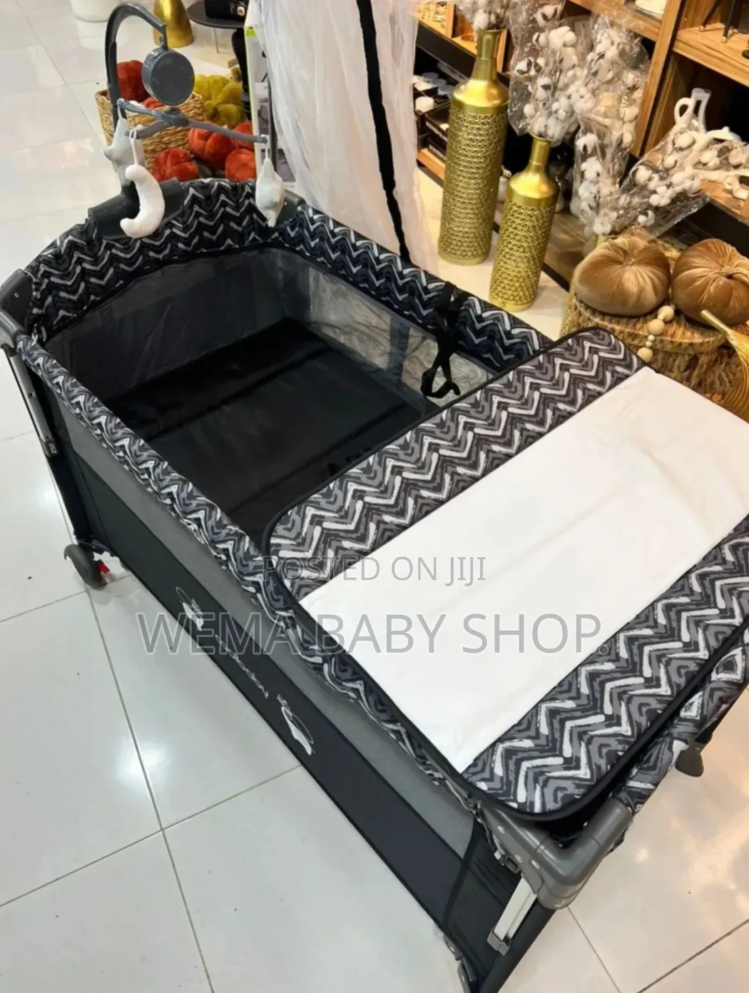 Foldable/Portable Baby Co-Sleeper/Playpen With Rocking System