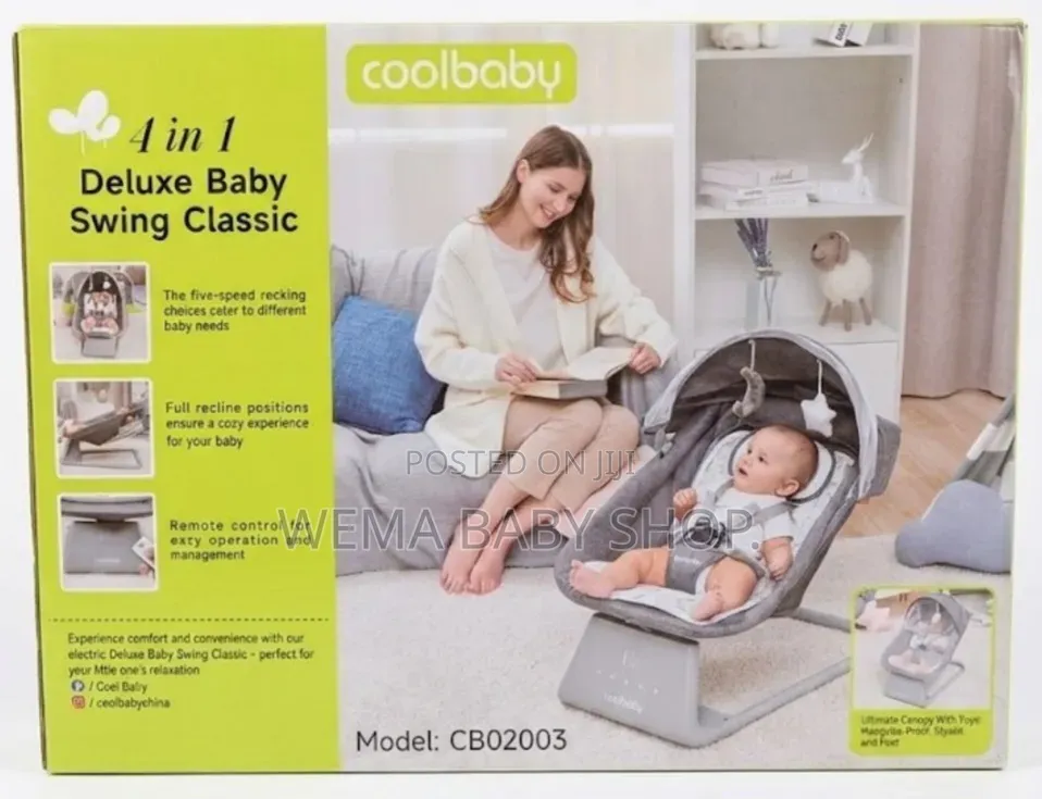 Coolbaby 4-in-1 Deluxe Baby Swing Classic