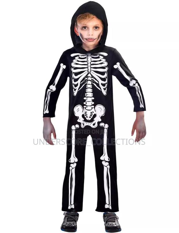 Black Children's Skeleton Costume
