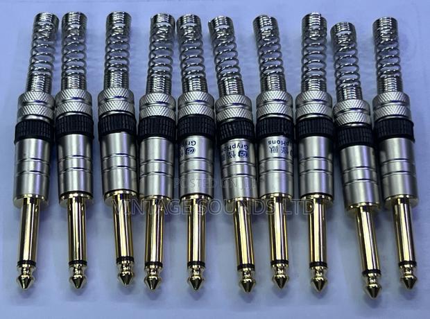 Gryphone 6.35mm Mono Jack Plug | Heavy Duty 1/4" TS Connector (10pcs)