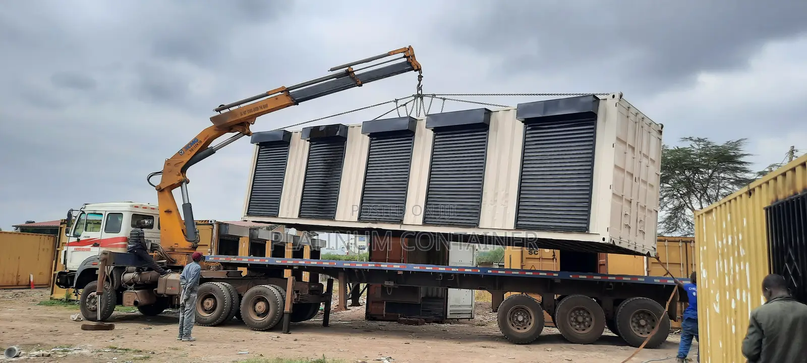 40FT Container Converted to 5 Shops