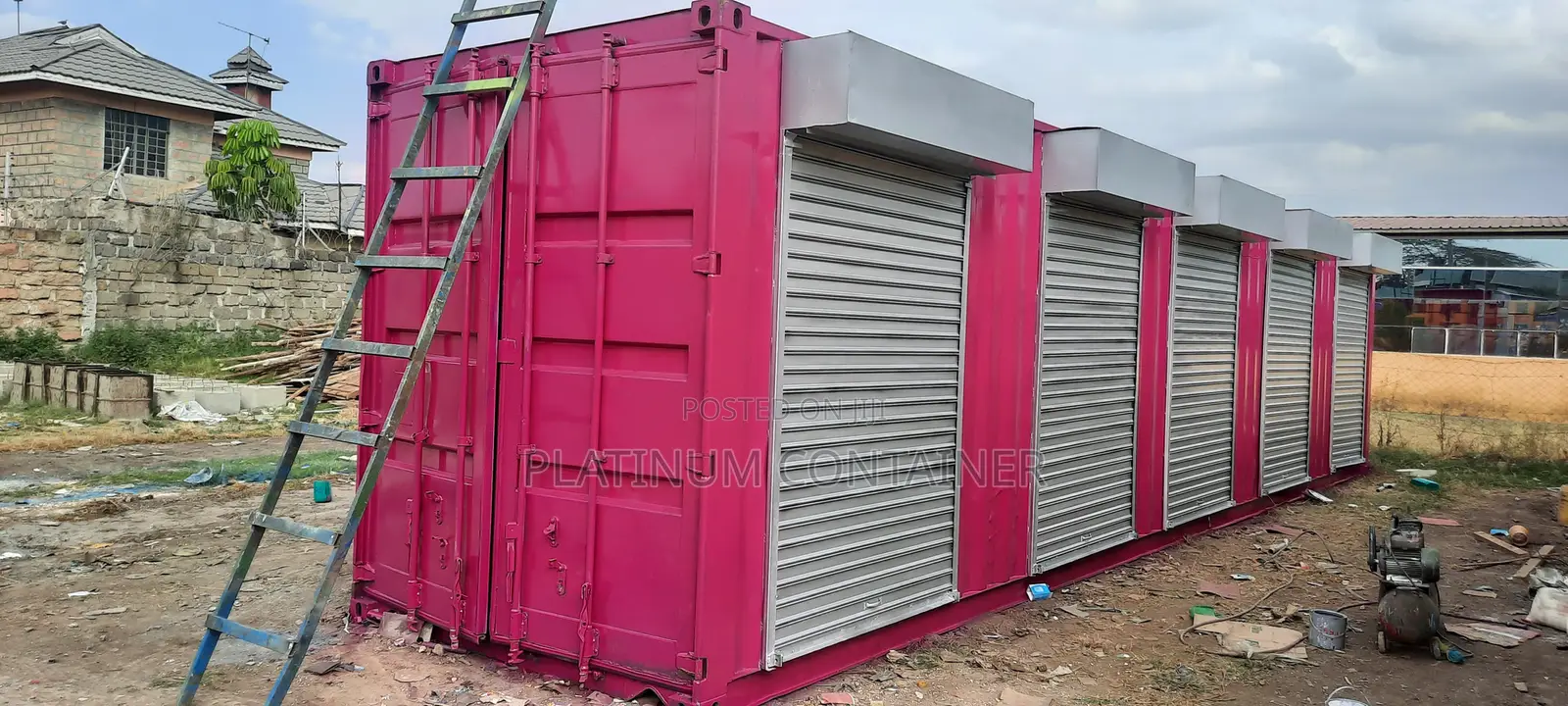 40FT Container Converted to 5 Shops
