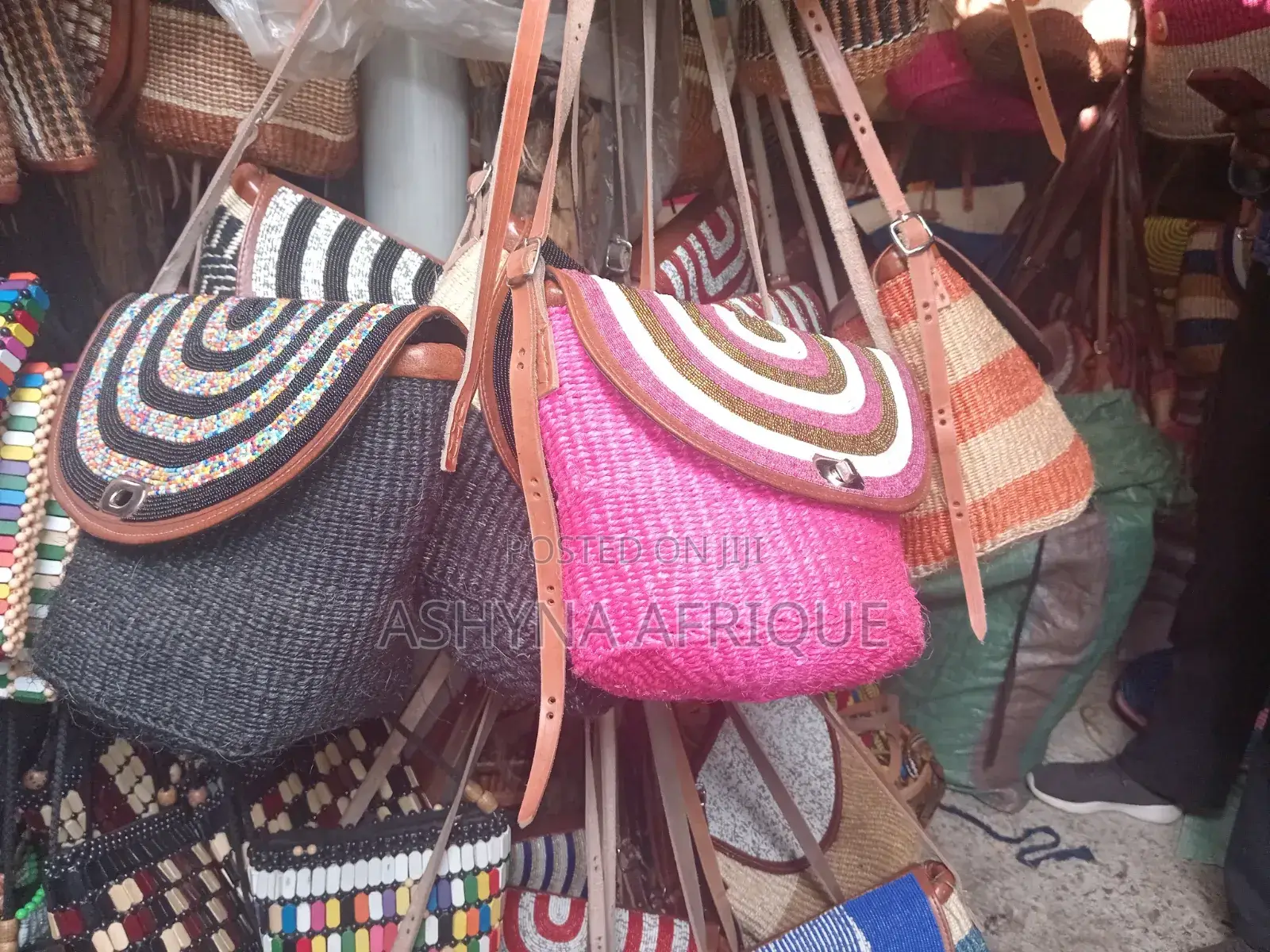 Vintage Sisal Sling Bags