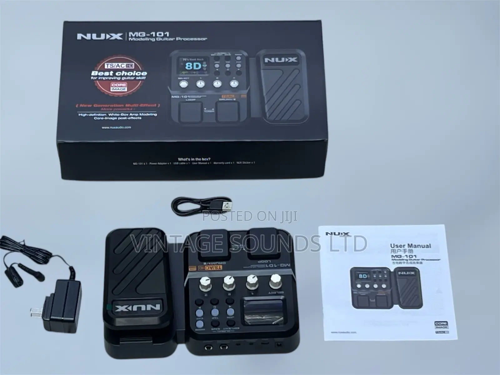 NUX MG-101 Guitar Multi Effects Processor With 25 Amps IR Loader