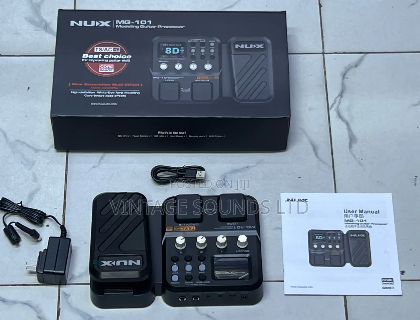 NUX MG-101 Guitar Multi Effects Processor With 25 Amps IR Loader