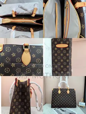 Monogram Designer Inspired Large Tote Bags