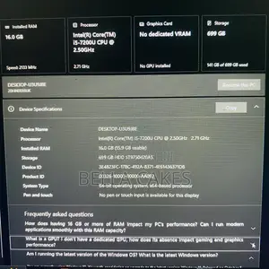 Laptop Lenovo ThinkPad X270 16GB Intel Core i5 SSD 700GB