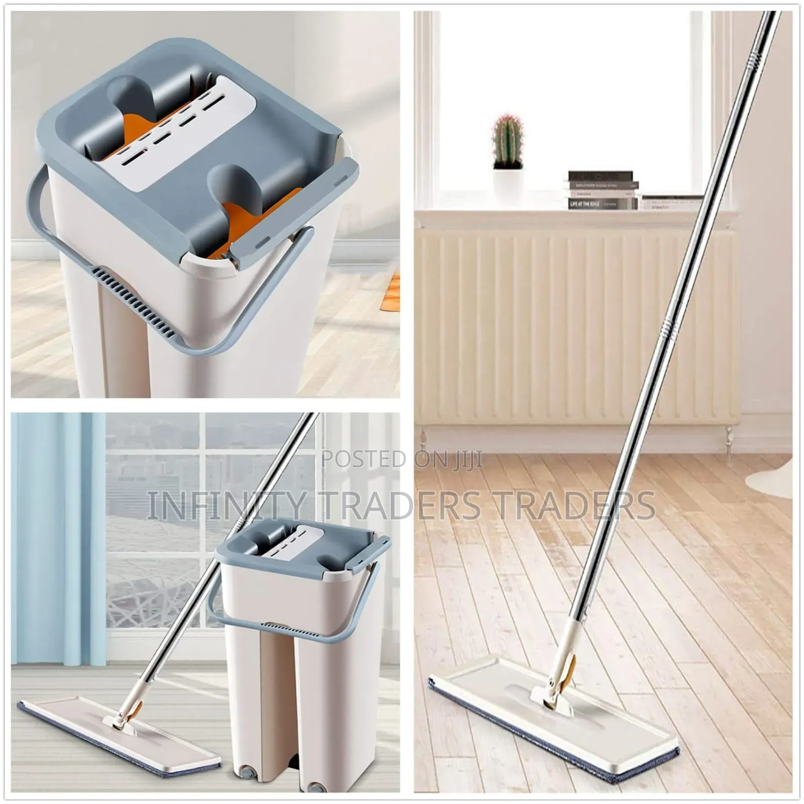 Magic Mop +Bucket With Extra Top Cloth