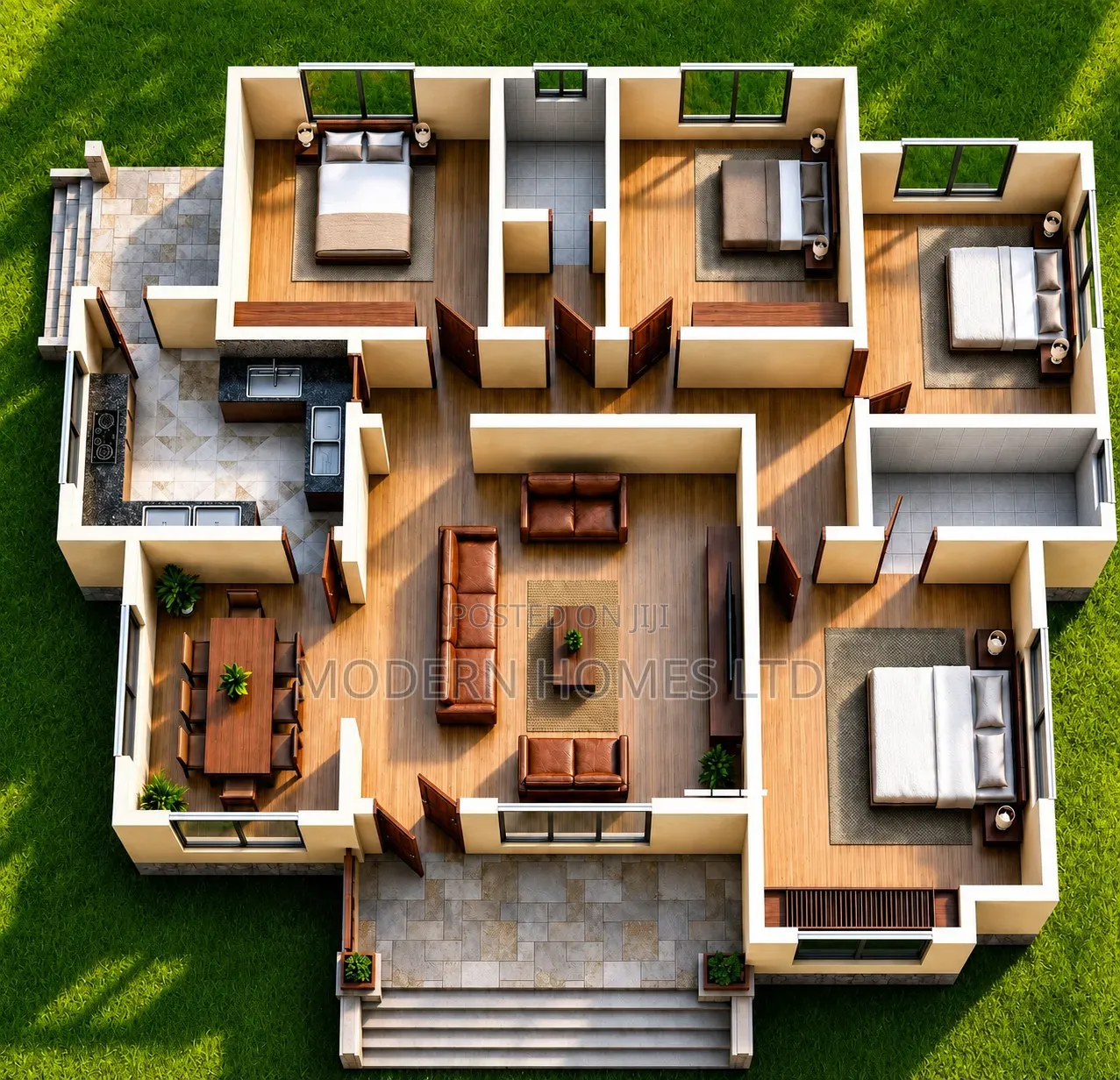 Custom Modern House Design + Building in Kenya