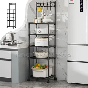 5 Layer Metallic Kitchen Rack