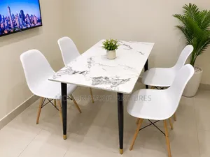 Rectangular Marble Dinning Chairs