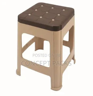 Kenpoly Grey Modern Plastic Button Stool(Price Per PC)