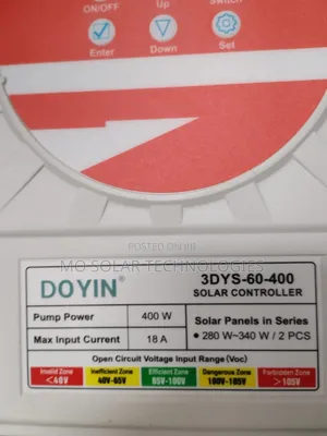 400w Doyin Solar Submersible Water Pump