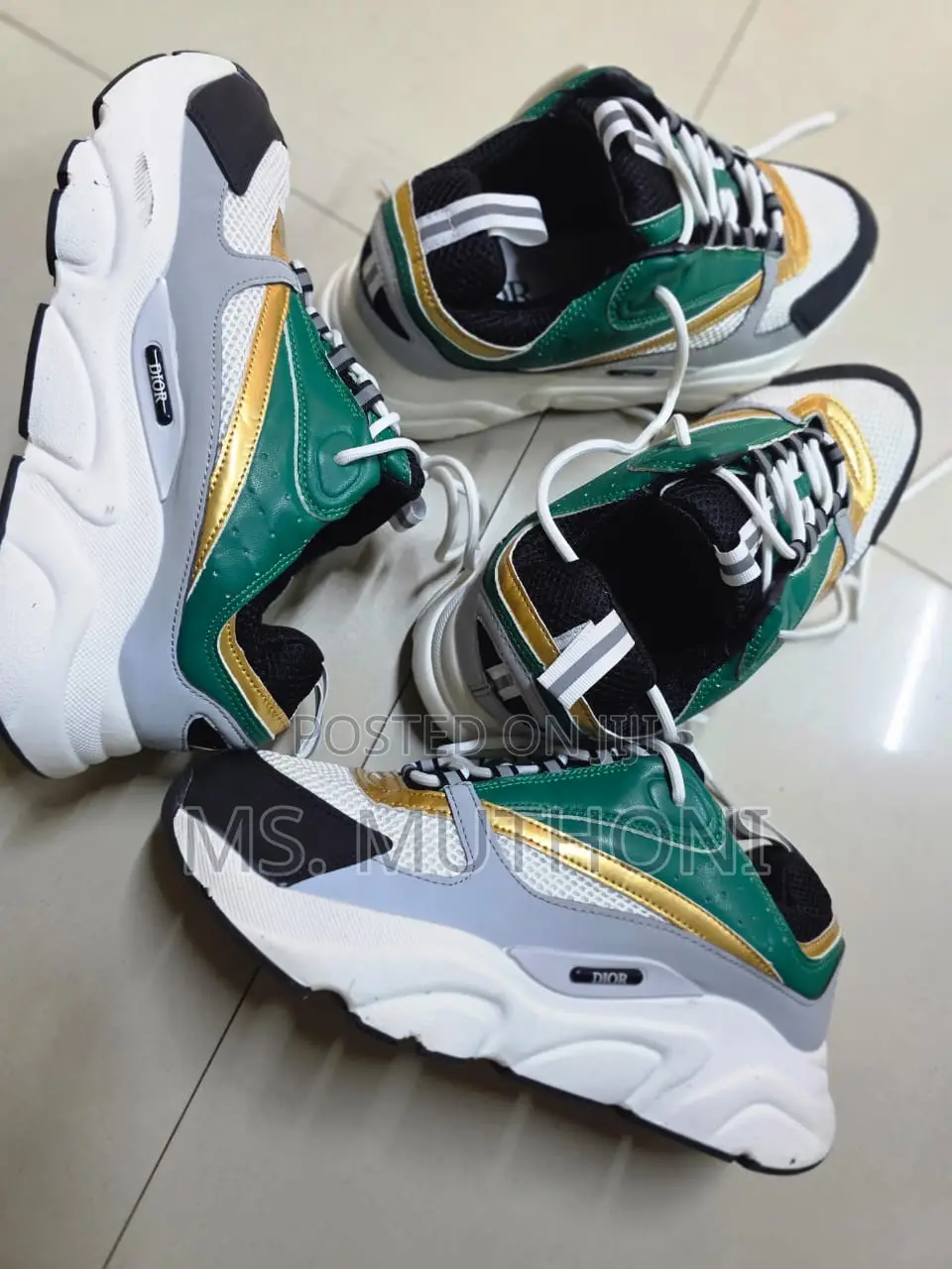 Stylish Christian Dior B22 Chunky Sneakers Size 40-45