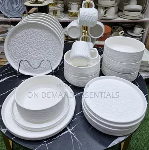 24pcs Rock Glazed Ceramic Dinner Set