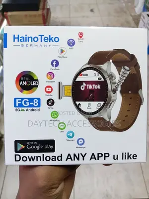 HainoTeko FG-8 5G Android Smart Watch With SIM Card Support.