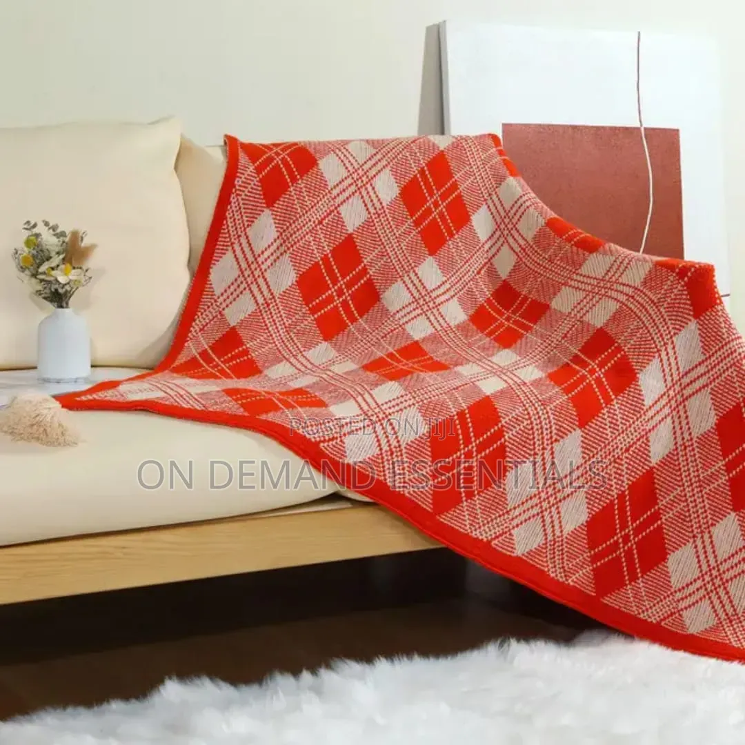 Nordic Bohemian Knitted Throw Blankets With Tassels