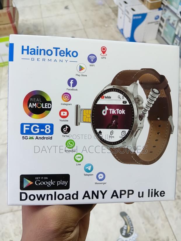 Haino Teko FG8 Android Smartwatch 1.43 Inch AMOLED Display - Black - main view
