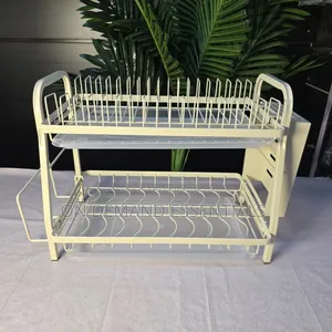 2 Layer High Quality White Dishrack