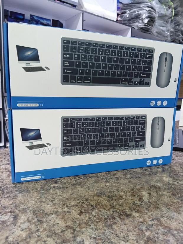 Rechargeable Wireless Keyboard and Mouse Combo Featuring a Slim Design - thumbnail 2