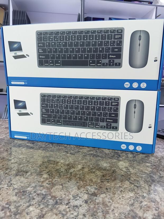 Rechargeable Wireless Keyboard and Mouse Combo Featuring a Slim Design - thumbnail 3