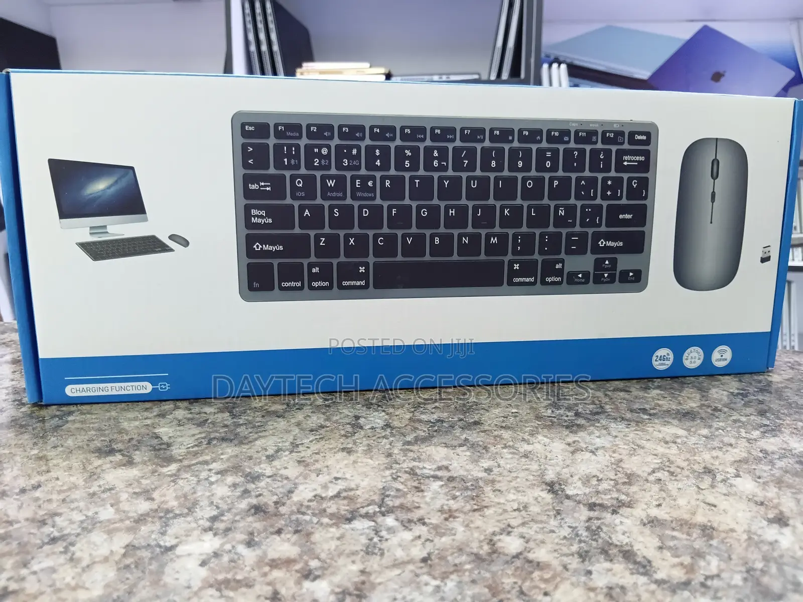 2.4G Rechargeable Ultra-Slim Wireless Keyboard and Mouse Combo