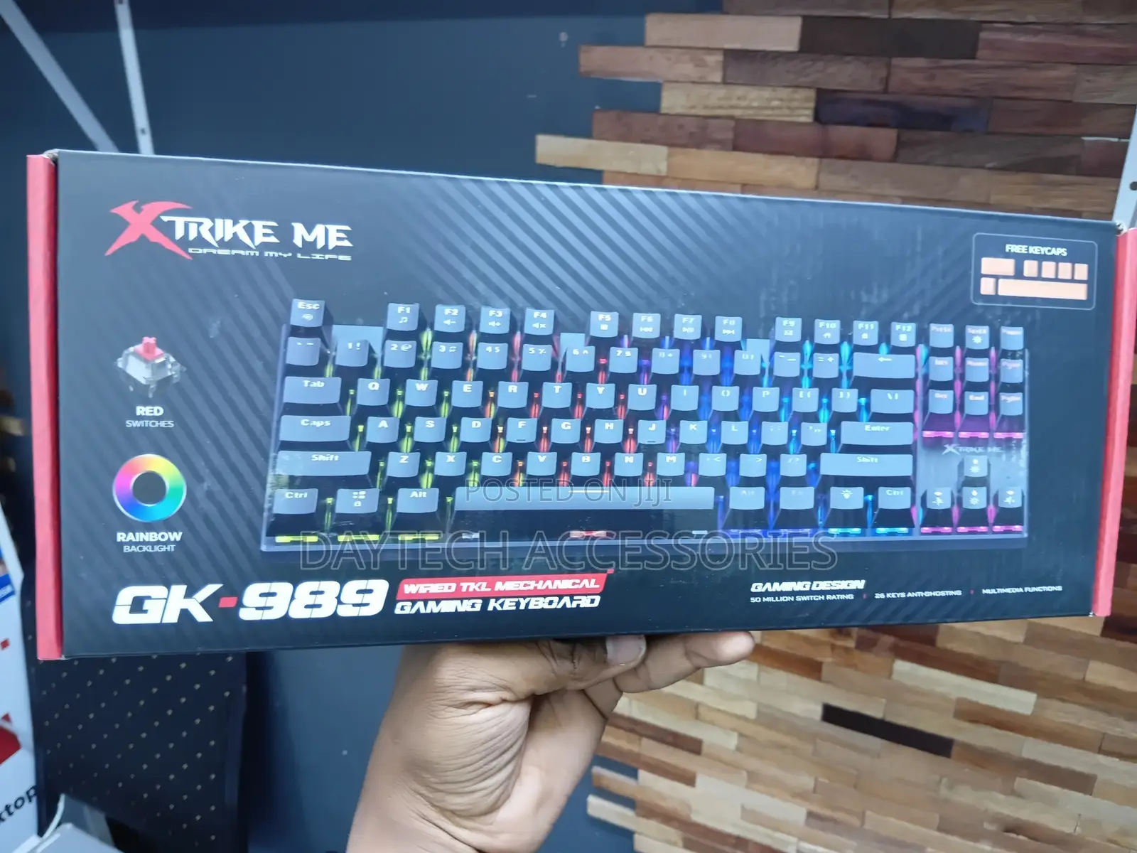 Xtrike ME GK-989A Wired Gaming Mechanical Keyboard With LED Backlight.