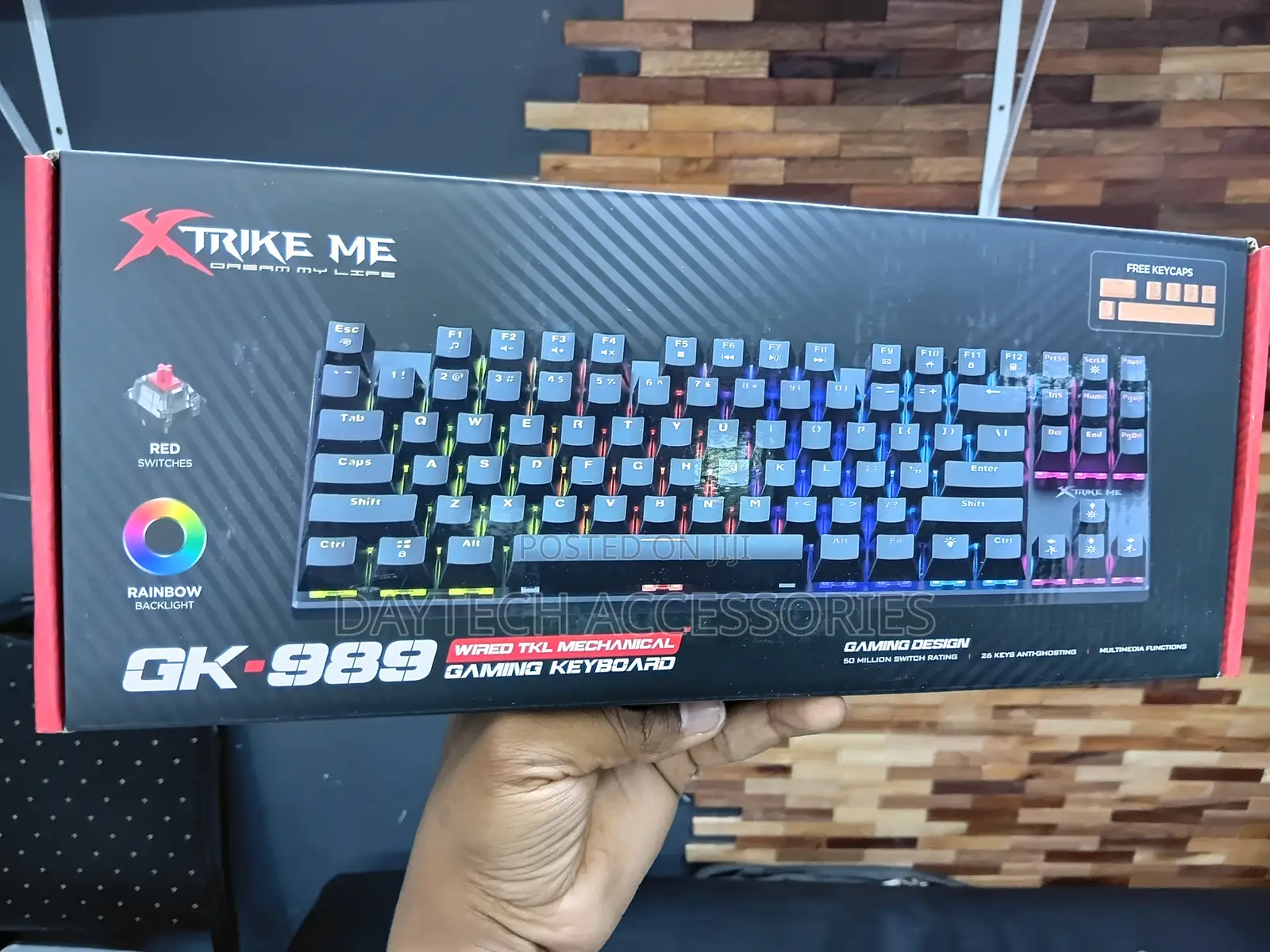 Xtrike ME GK-989A Wired Gaming Mechanical Keyboard With LED Backlight.