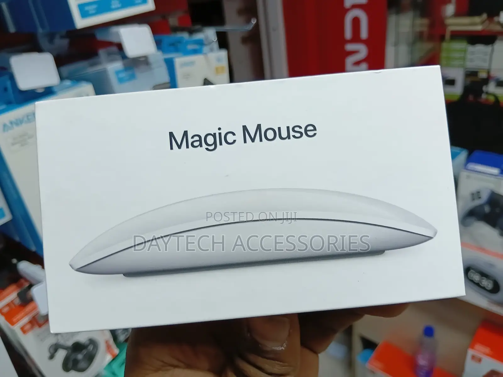 Apple Magic Mouse With USB-C Charging Port and Multi-Touch Surface.