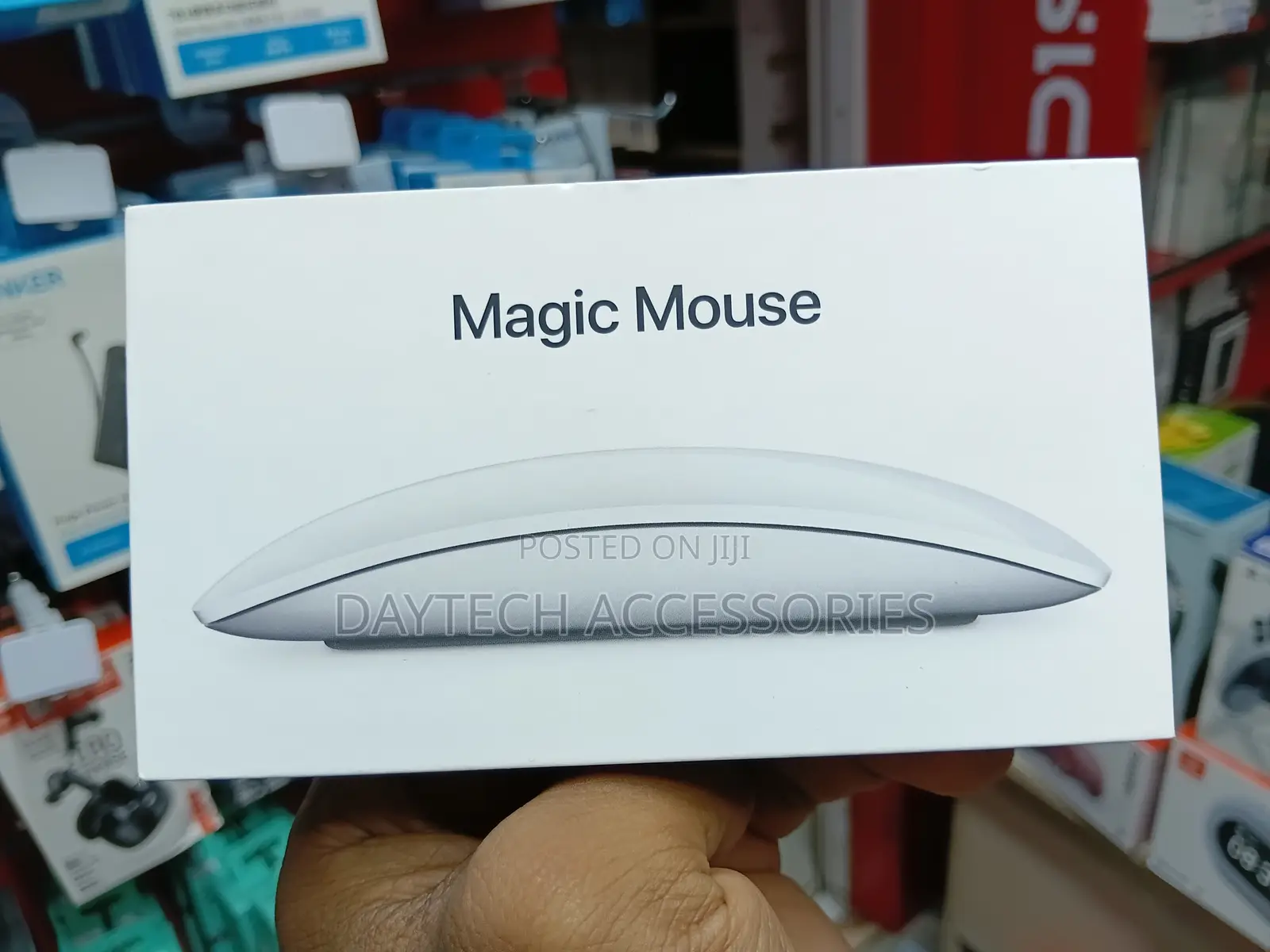 Apple Magic Mouse With USB-C Charging Port and Multi-Touch Surface.