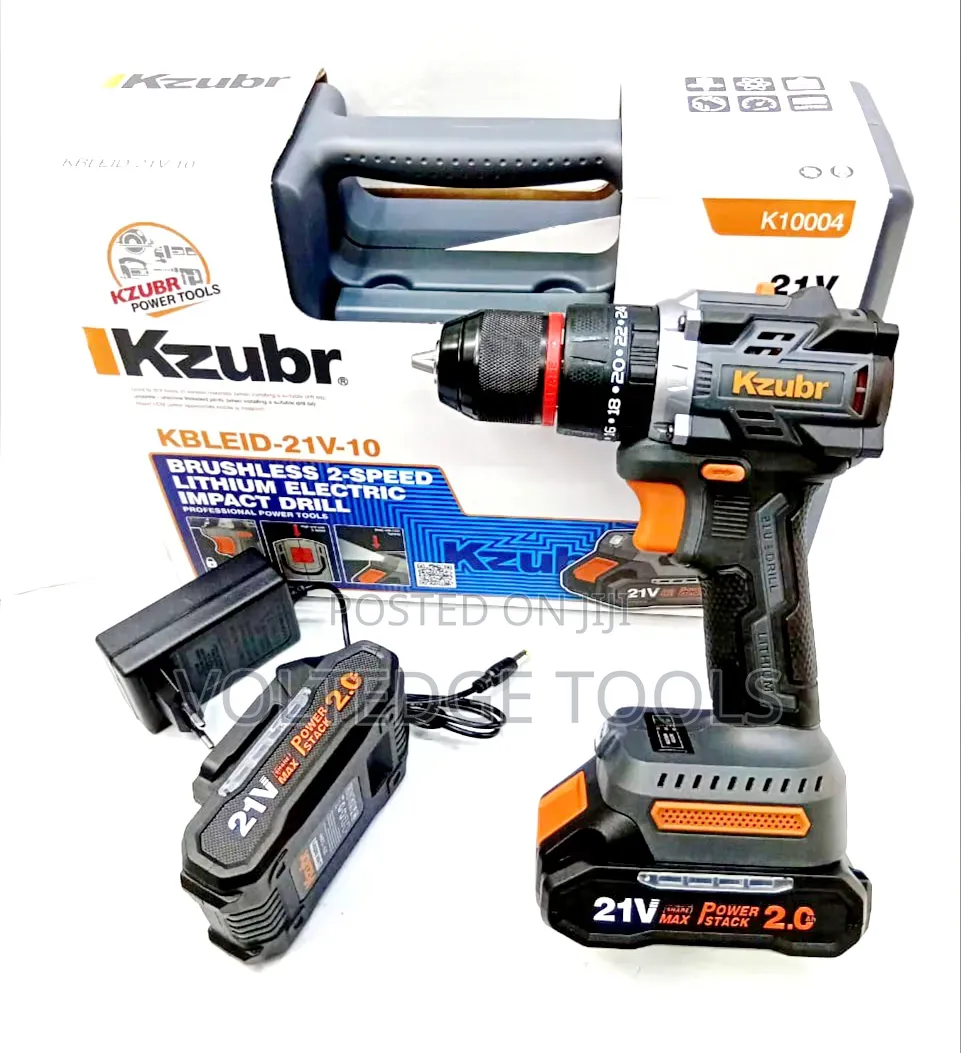 Kzubr 21v Cordless Brushless Impact Drill