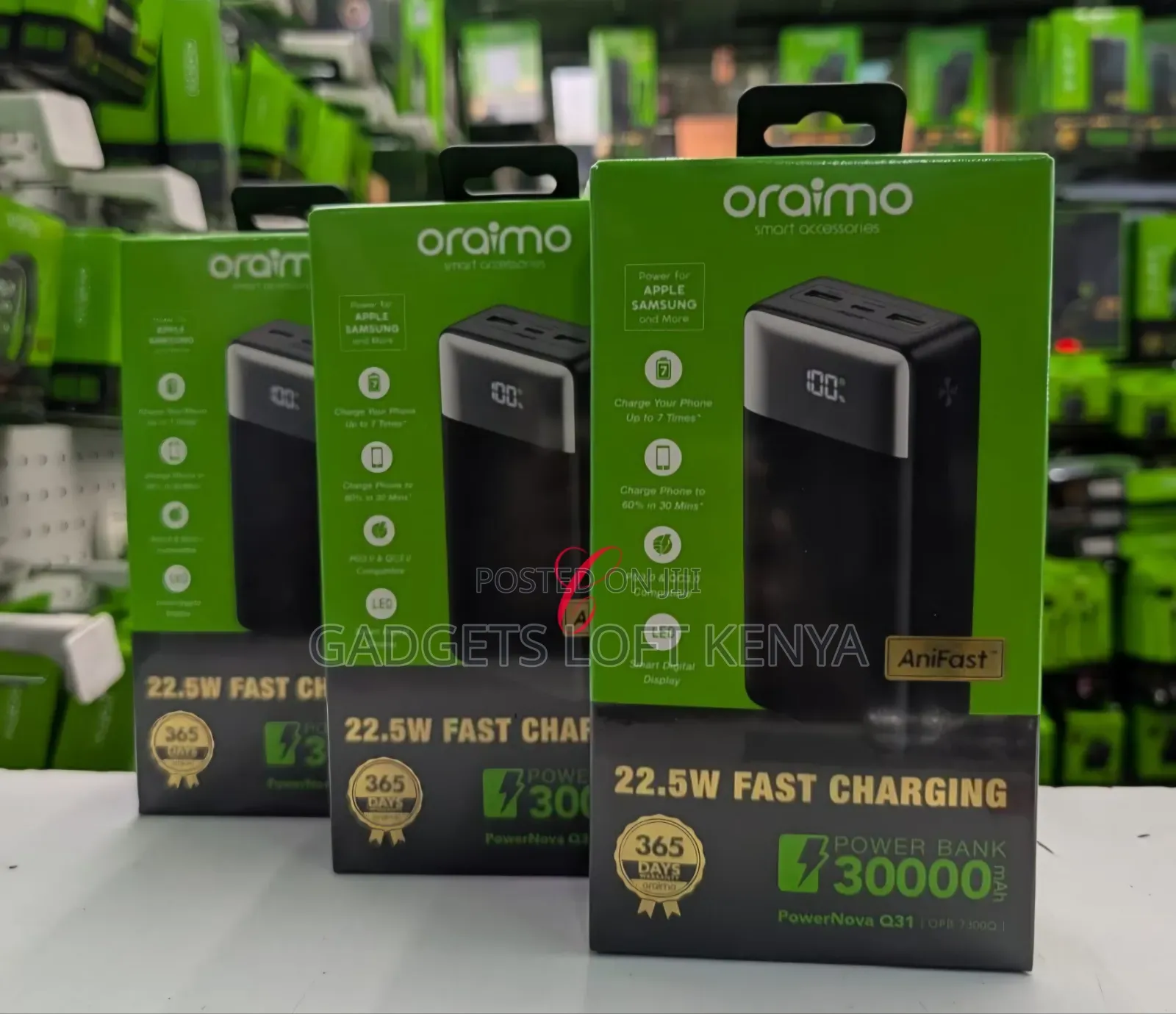 Oraimo PowerNova Q31 OPB-7300Q *22.5W 30000mAh* Power Bank