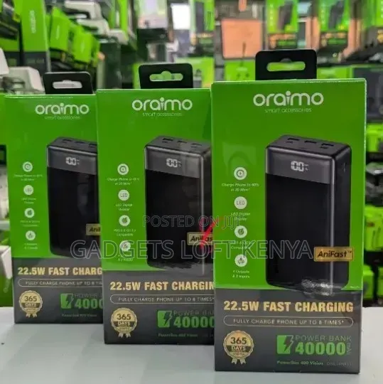 Oraimo PowerBox 400 Vision OPB-7400Q *40,000mAh 22.5W* Power Bank