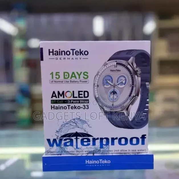 Hainoteko 33 Smartwatch for Men With 3 Straps