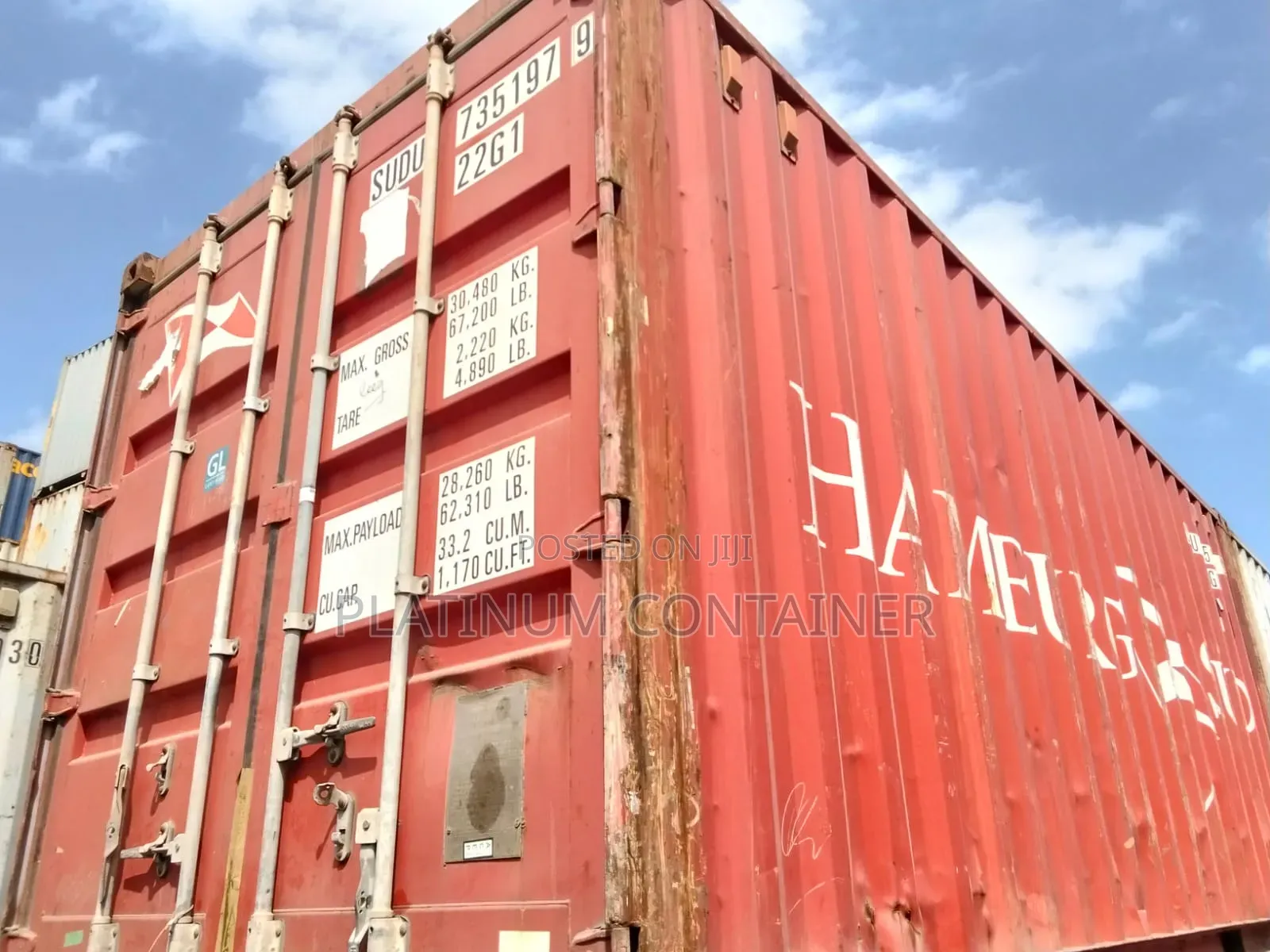 Plain 20FT and 40FT Containers for Sale (With Documents)