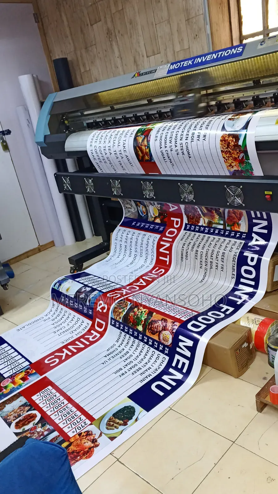 Stickers, Banners and Canvas, Tents.