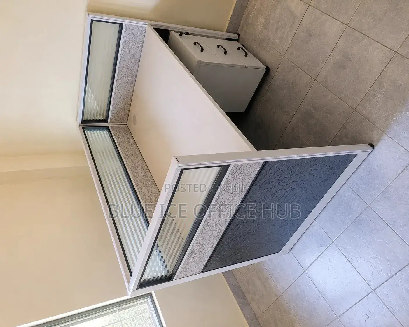 Office Workstation;1Person Office Partition Desk With Storage Cabinet