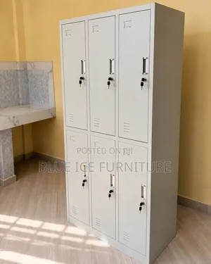 Office Cabinet;Durable 6 Door Steel Locker for , School and Workplace