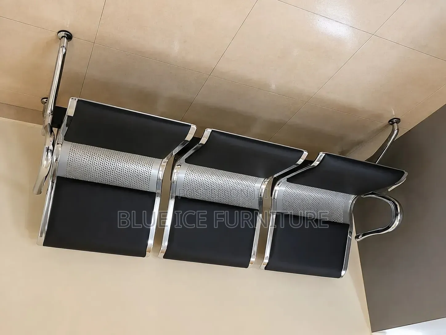 Office Chair;Executive 3 Seater Visitor Chair for Reception Waiting